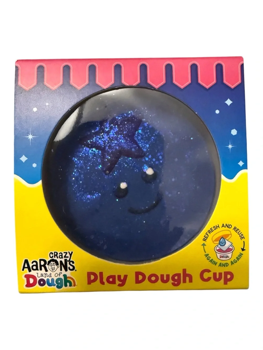 Crazy Aaron’s Blue Glitter Play Dough Cup – Sparkling Sensory Dough